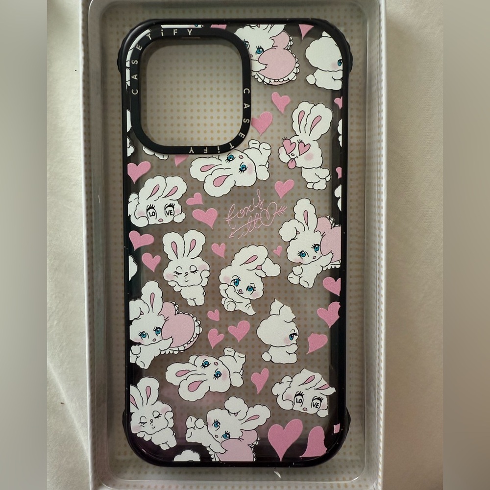 Casetify Cute Bunny Hearts Case